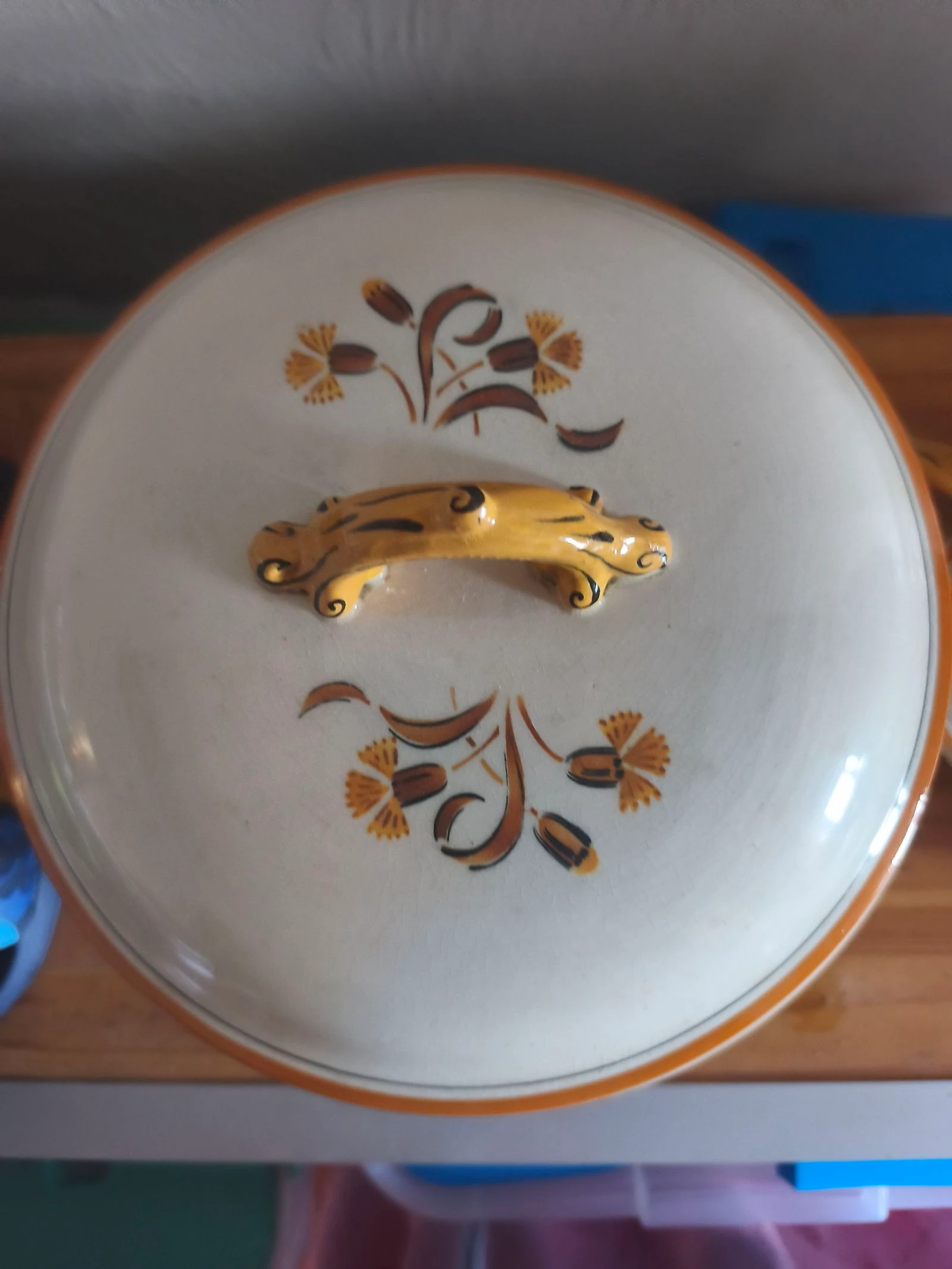 Conjunto antigo Creil e Montereau - Tacho e molheira vintage – photo 9